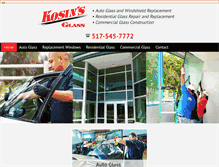 Tablet Screenshot of kosinsglass.com